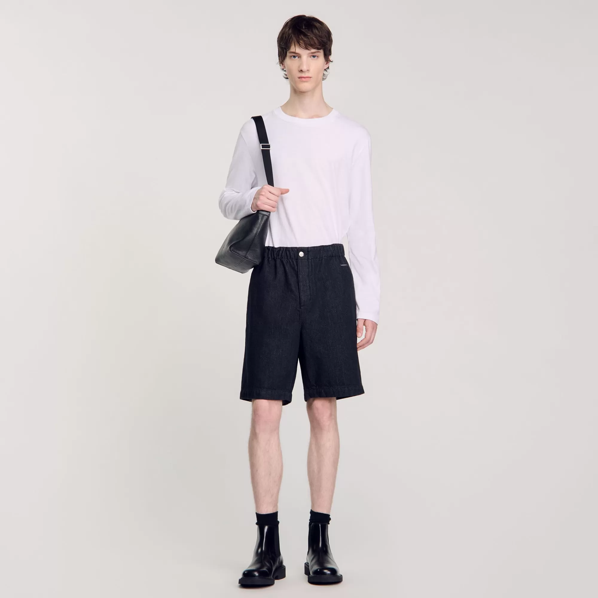 Heren Sandro Bermuda Short Raw Denim