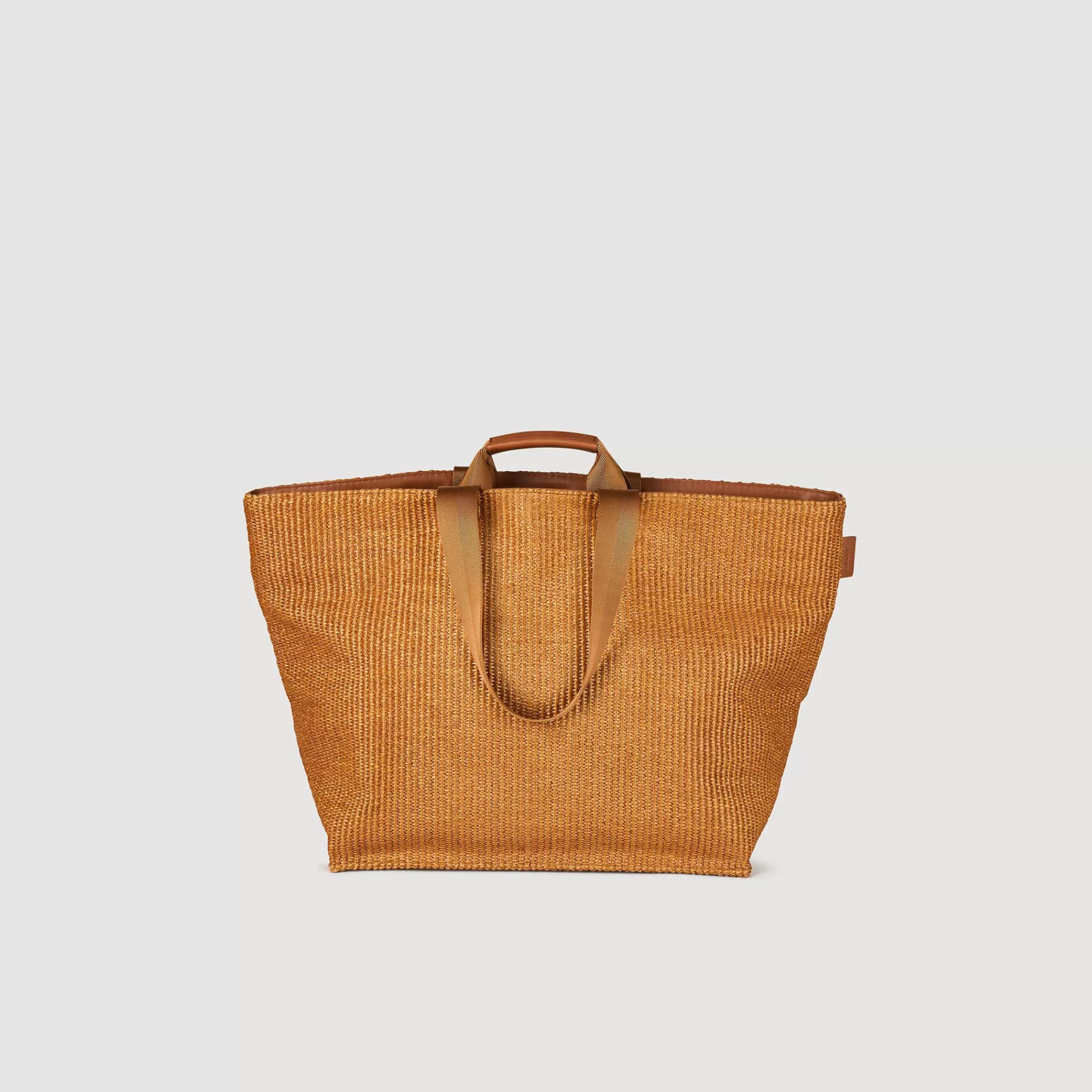 Heren Sandro Grote Tote Shopper Geweven Canvas