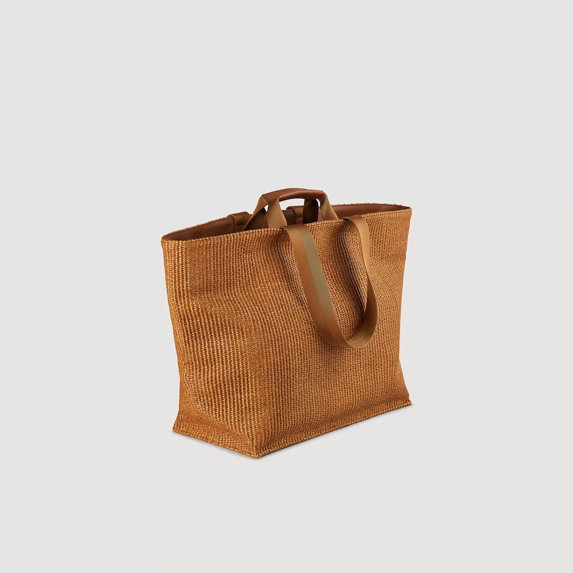 Heren Sandro Grote Tote Shopper Geweven Canvas