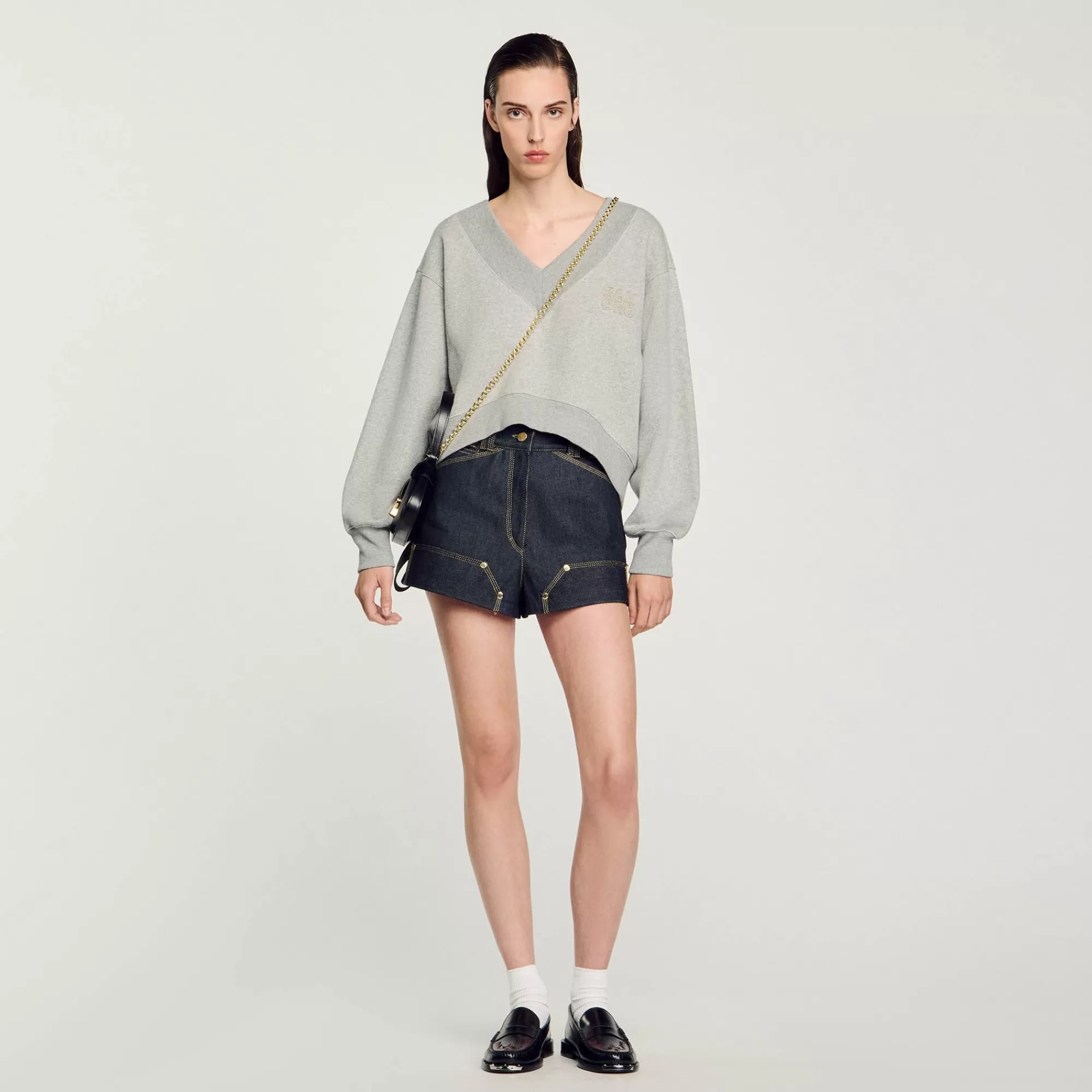 DAMES Sandro Kort Sweatshirt