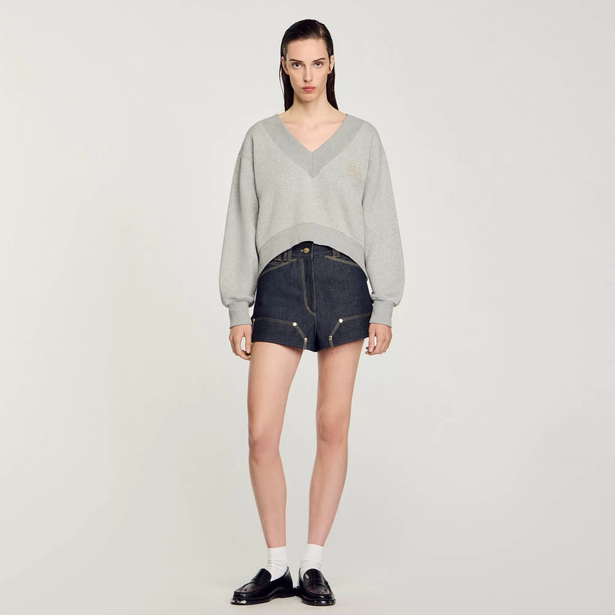 DAMES Sandro Kort Sweatshirt