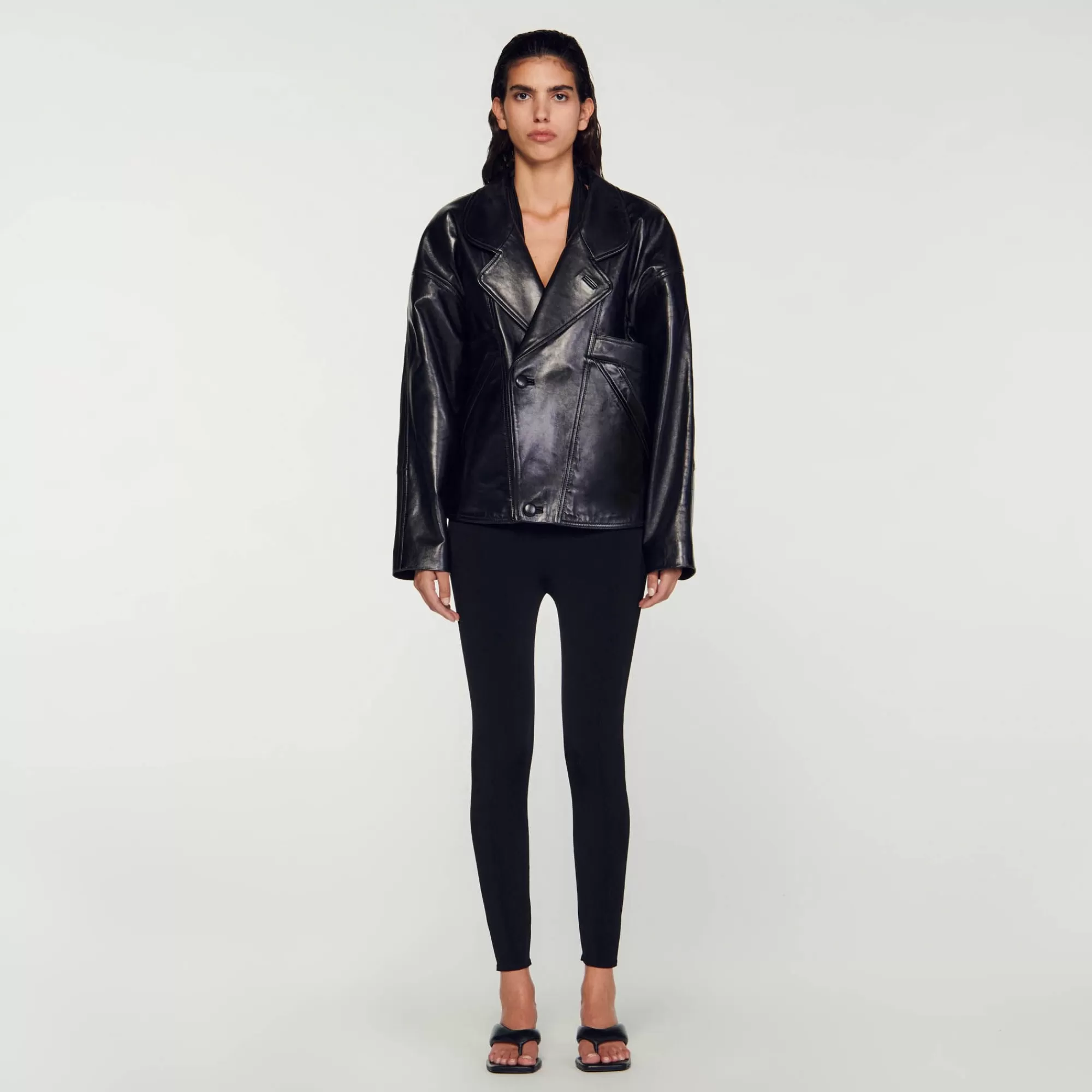 DAMES Sandro Leren Jack Oversized