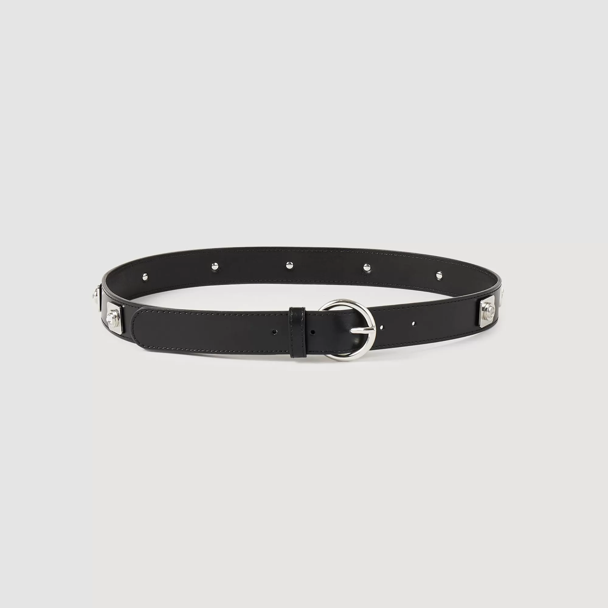 DAMES Sandro Leren Riem Met Studs