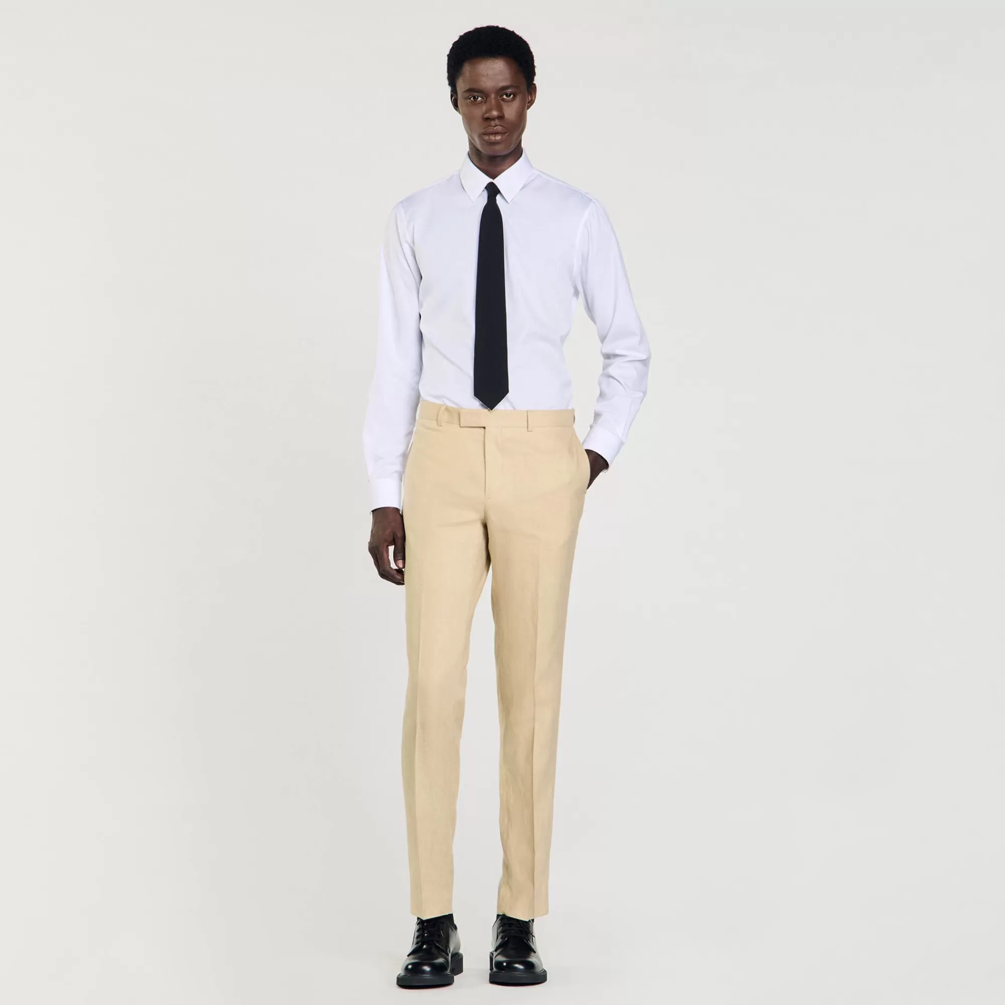 Heren Sandro Linnen Pantalon