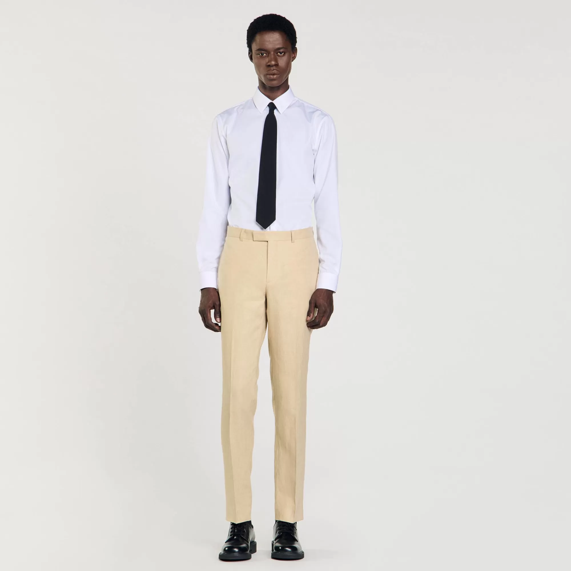 Heren Sandro Linnen Pantalon