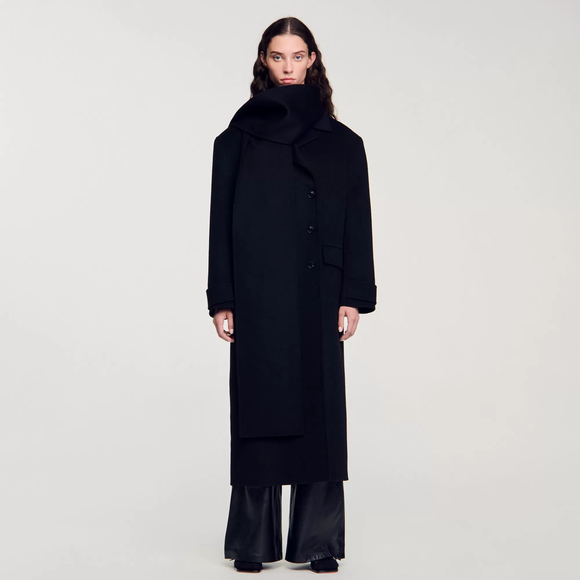 DAMES Sandro Oversized Wollen Jas