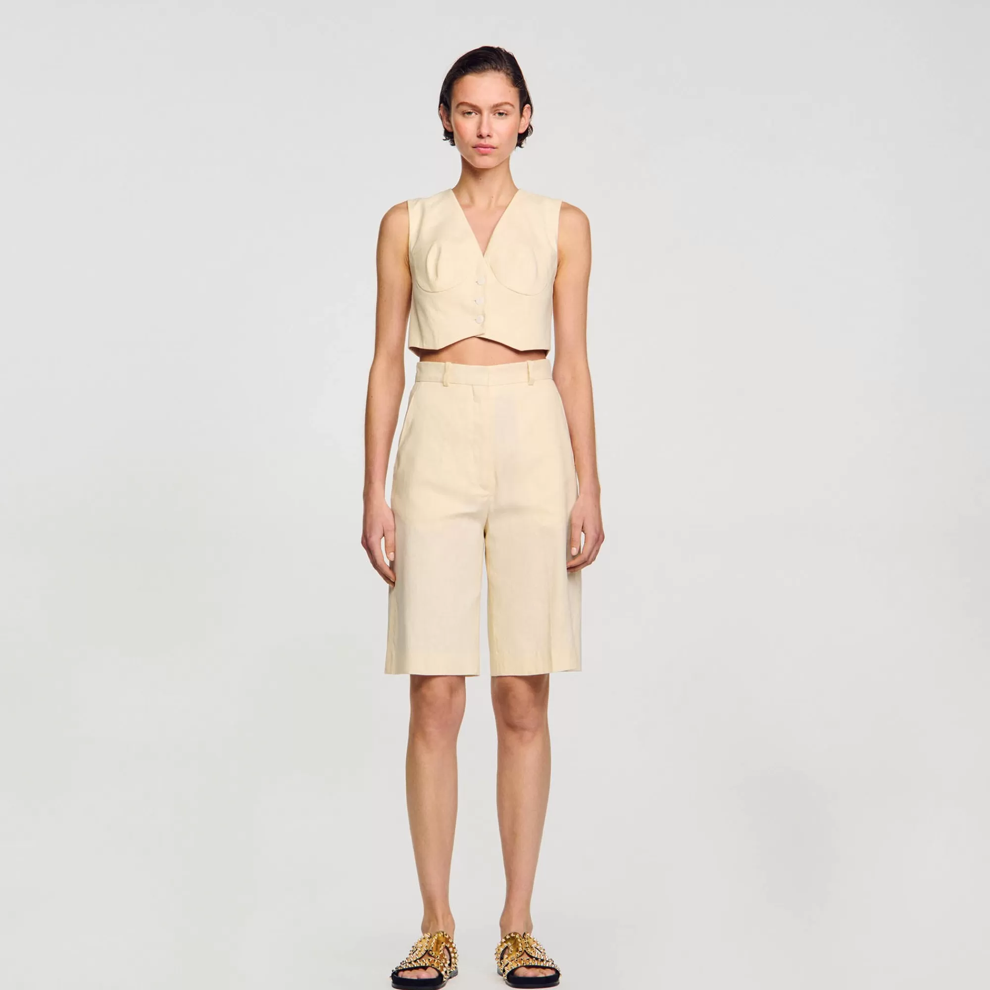 DAMES Sandro Rechte Bermuda Shorts