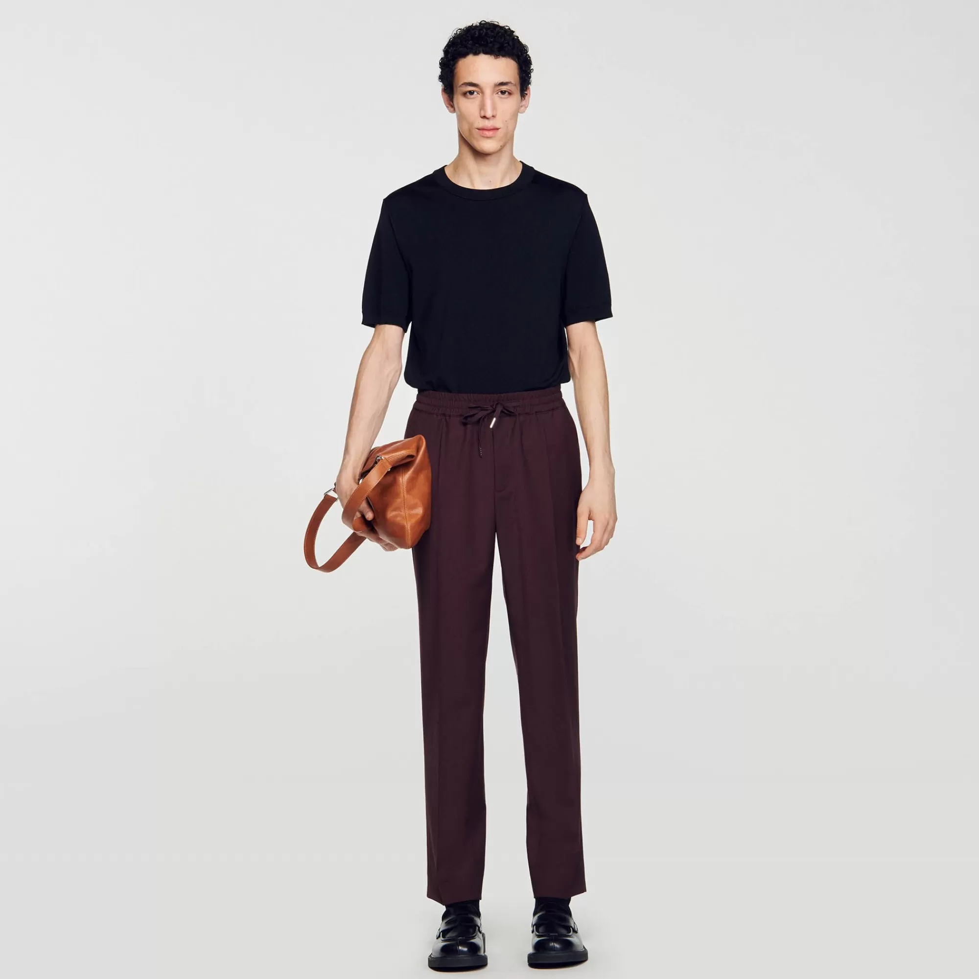 Heren Sandro Rechte Pantalon Met Elastiek