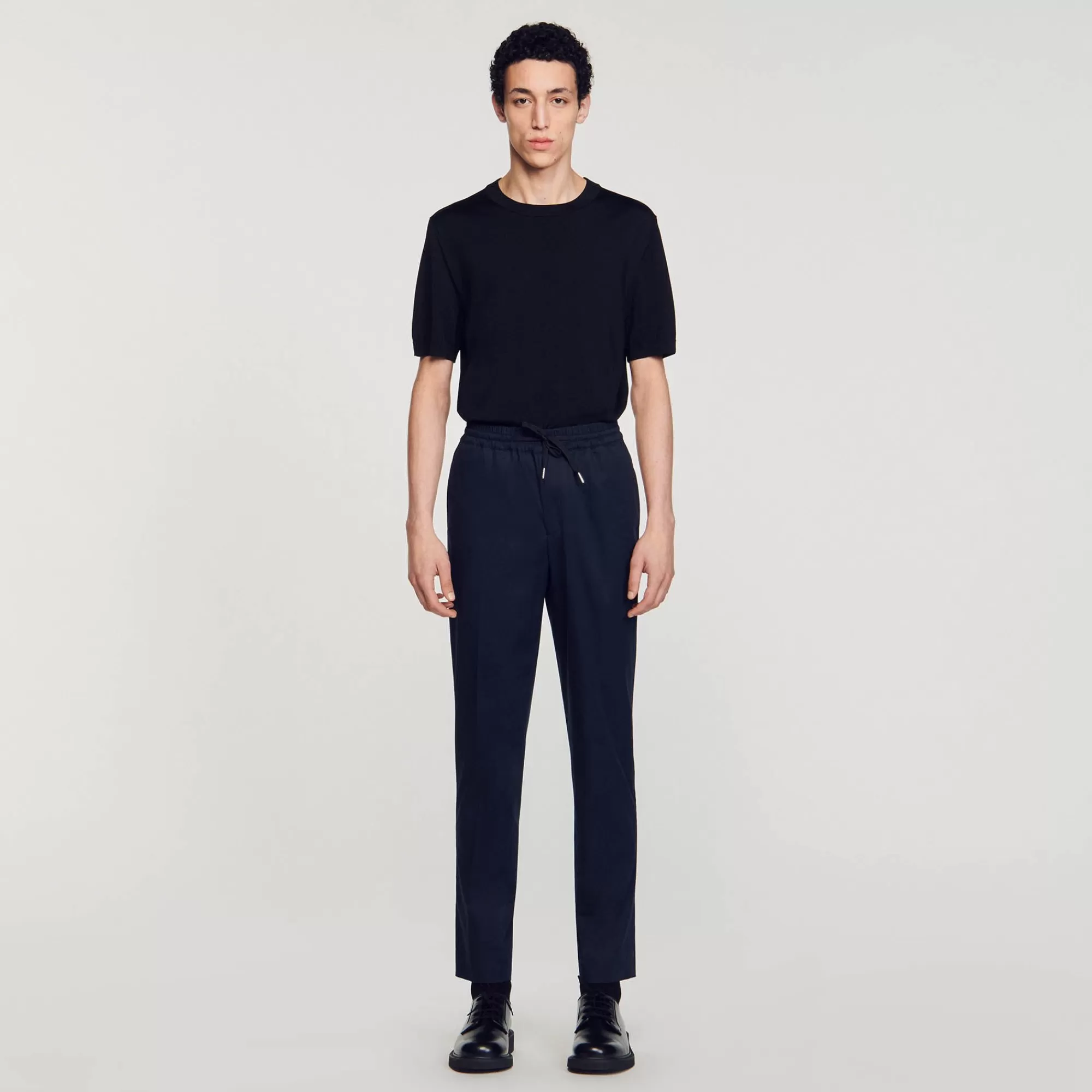 Heren Sandro Rechte Pantalon Met Elastiek