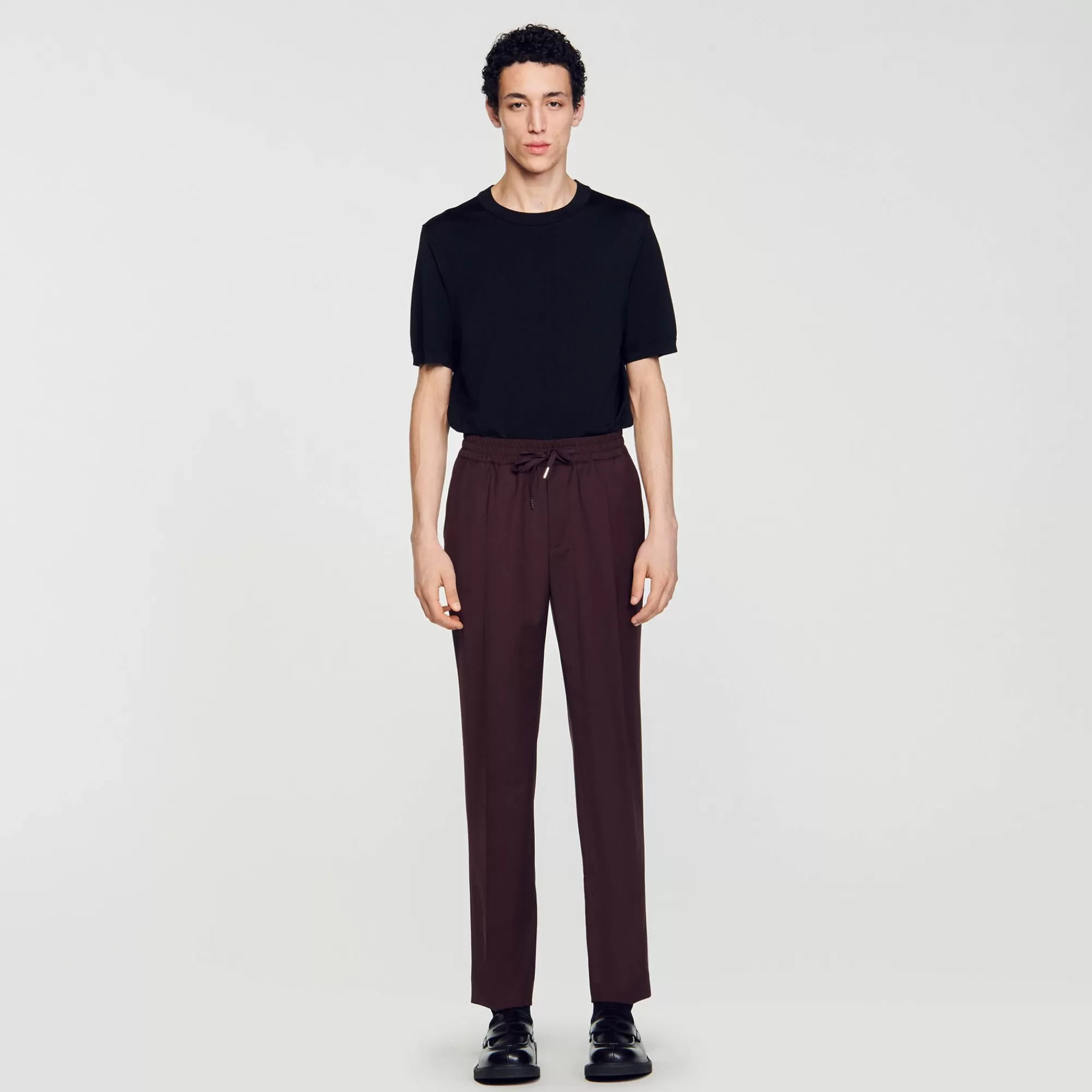 Heren Sandro Rechte Pantalon Met Elastiek