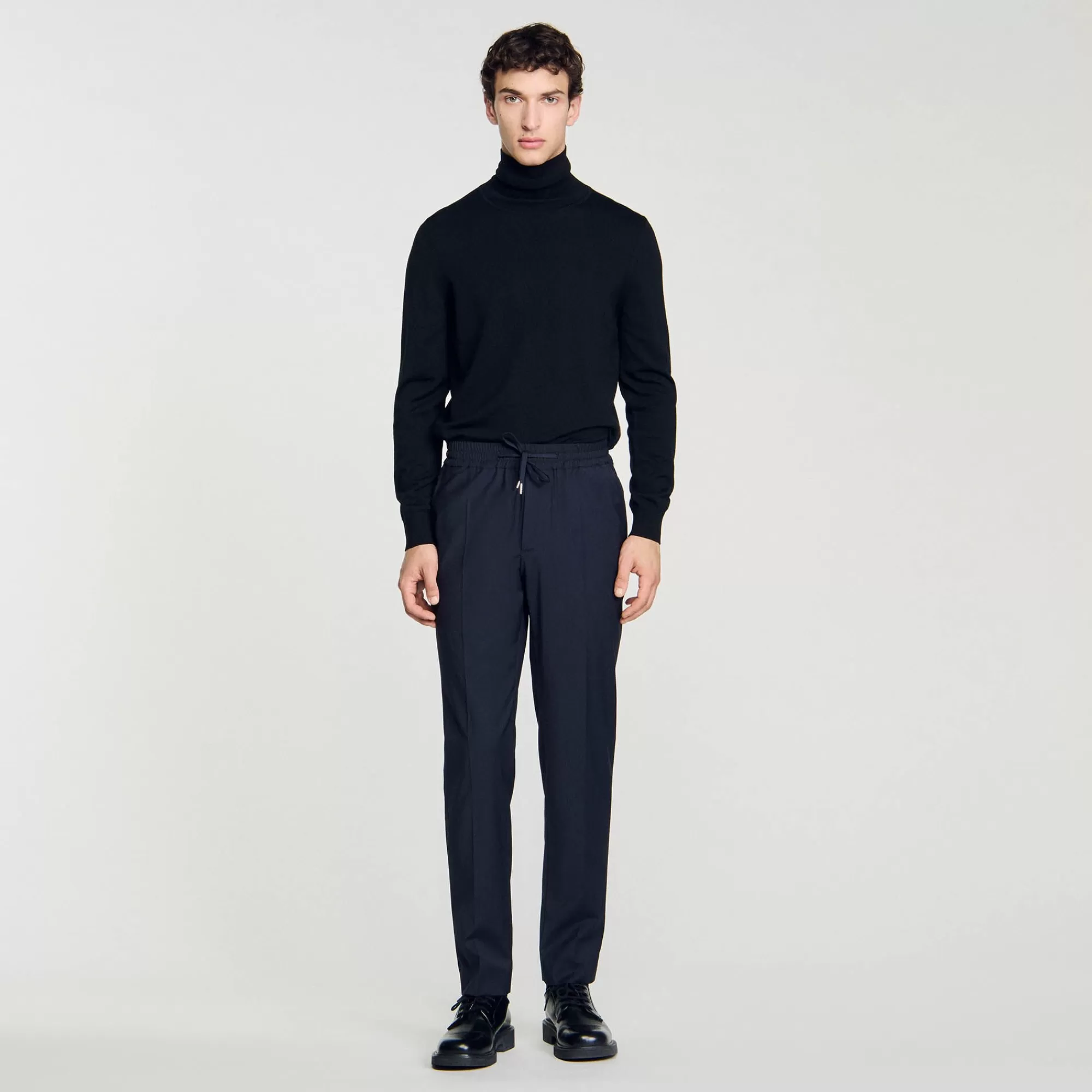 Heren Sandro Rechte Pantalon Met Elastiek