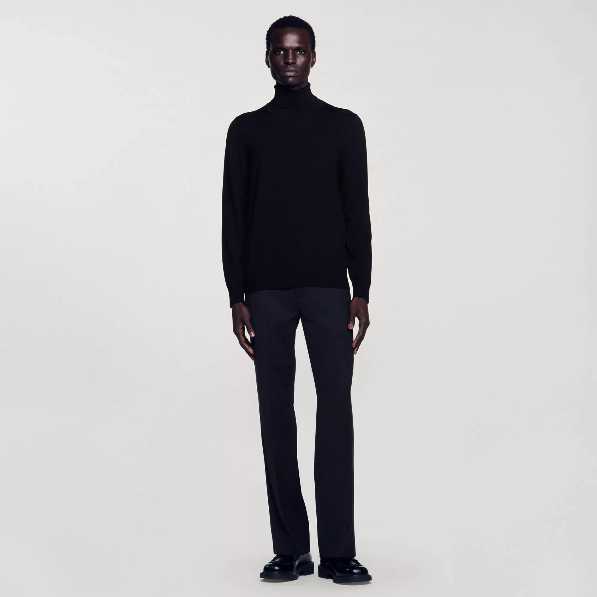 Heren Sandro Roll Neck Wool Sweater