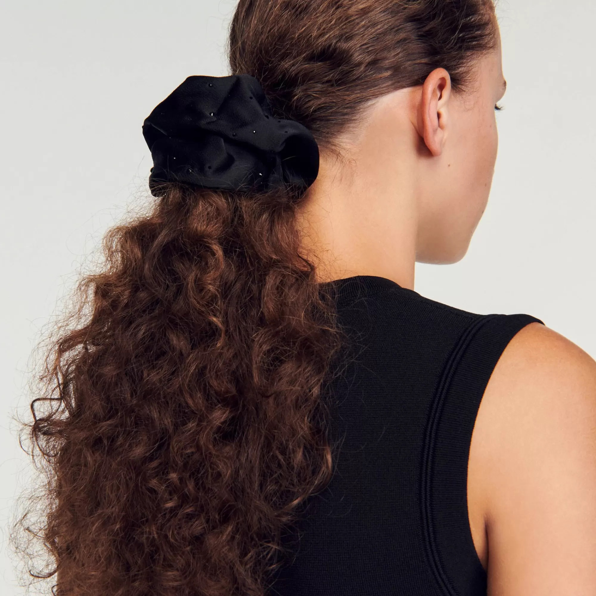 DAMES Sandro Scrunchie Met Stras