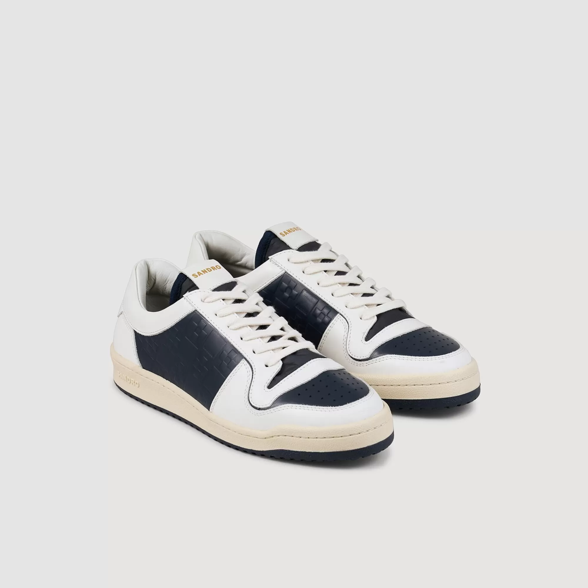 Heren Sandro Sneakers Laag Leer