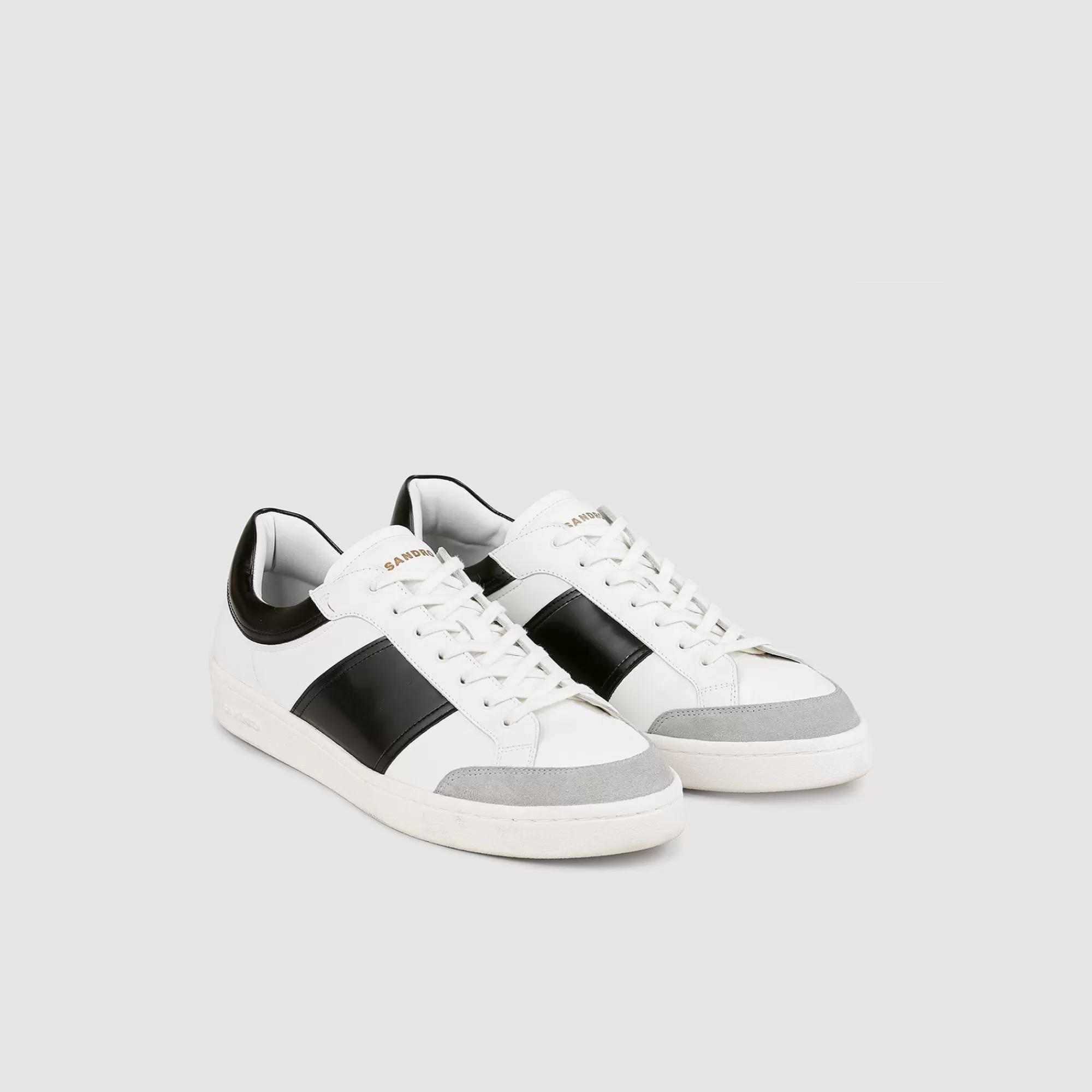 Heren Sandro Sneakers Laag Leer