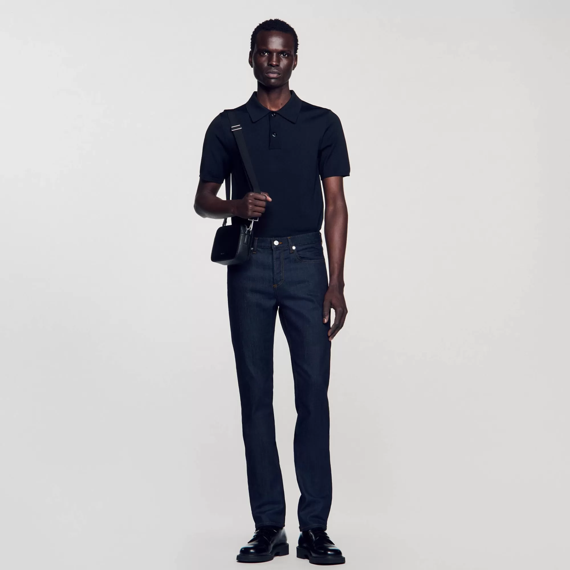 Heren Sandro Strakke Jeans Met Waterless Bleekproces