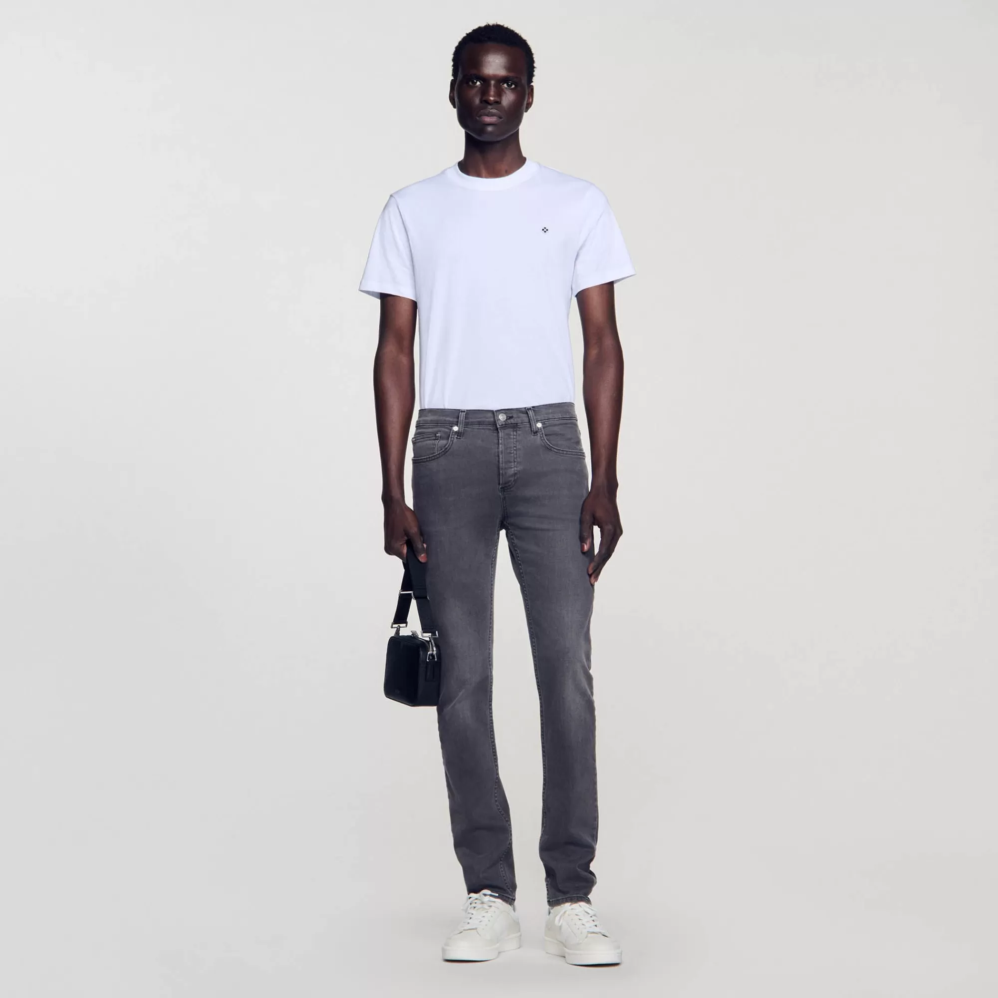 Heren Sandro Verbleekte Jeans