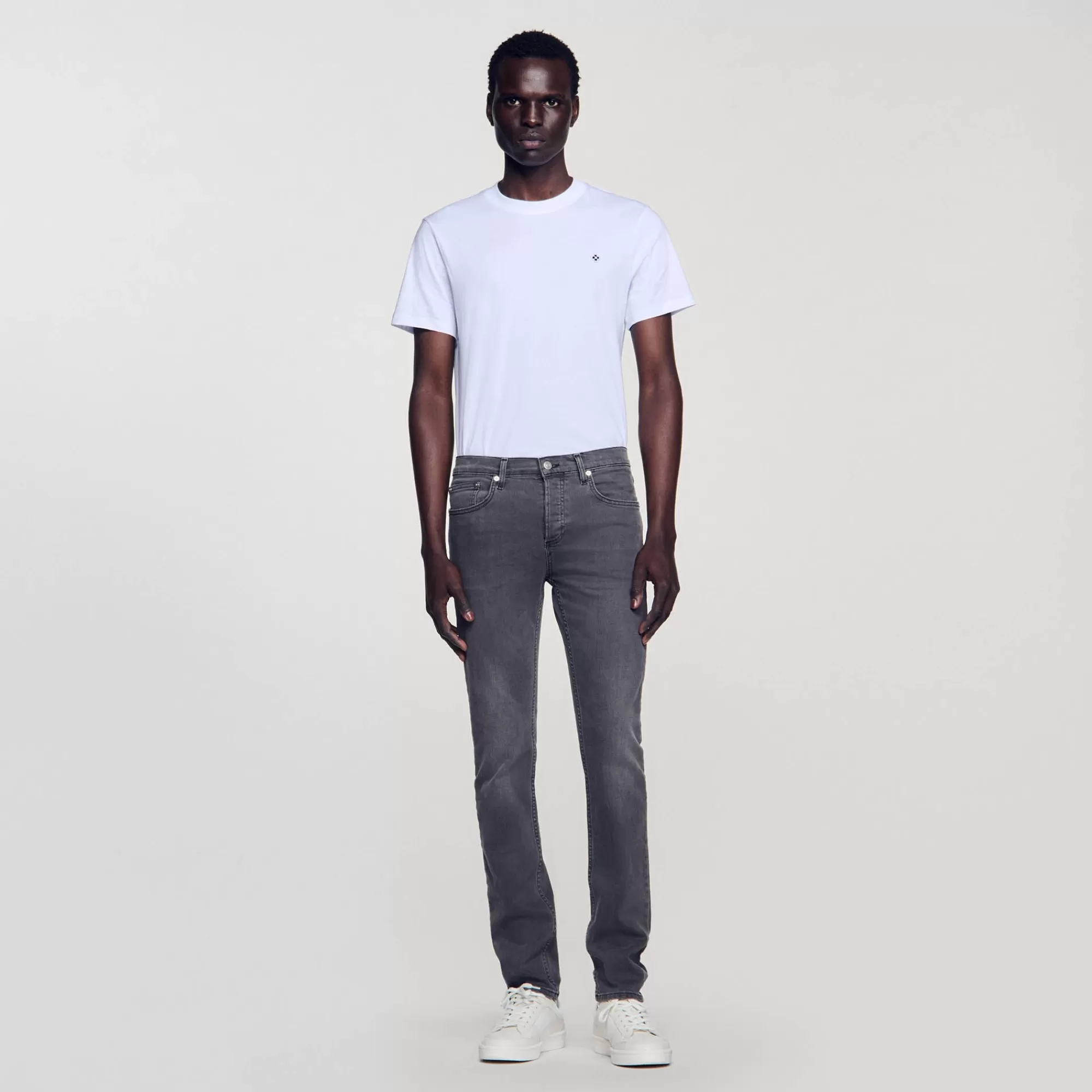 Heren Sandro Verbleekte Jeans