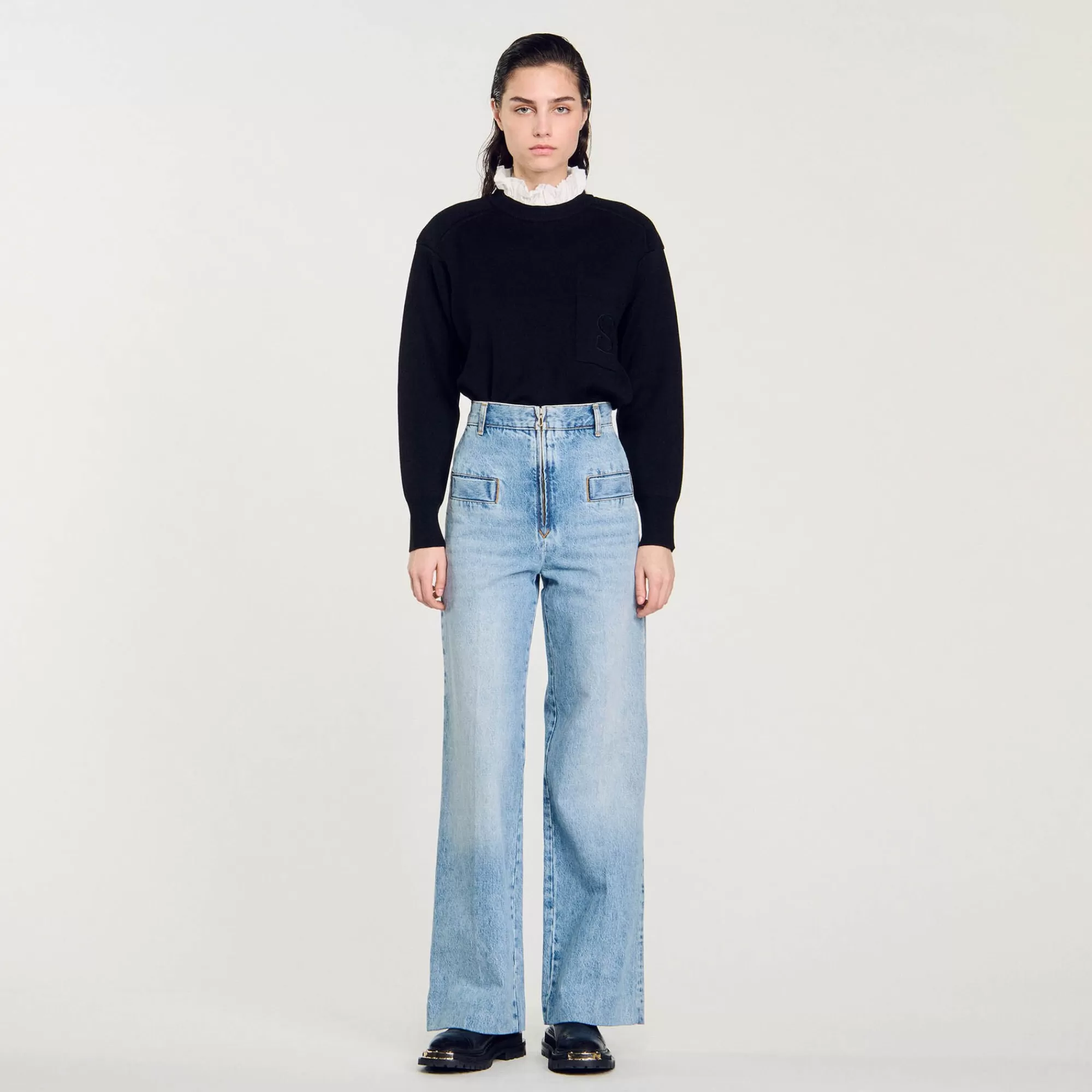 DAMES Sandro Wijde Jeans