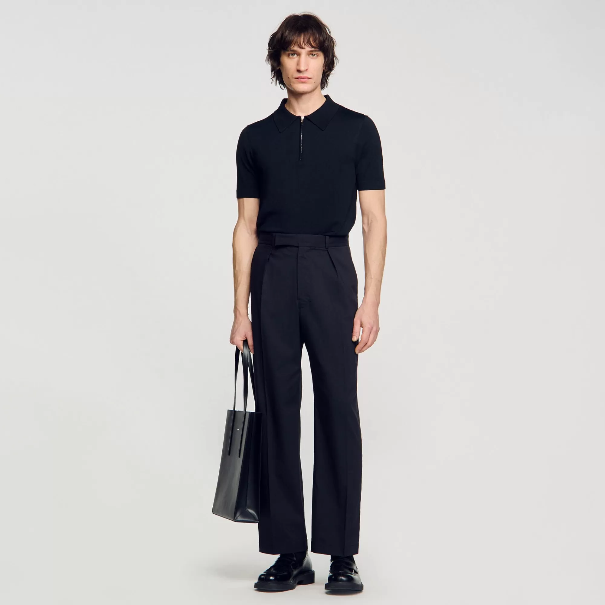 Heren Sandro Wijdvallende Pantalon