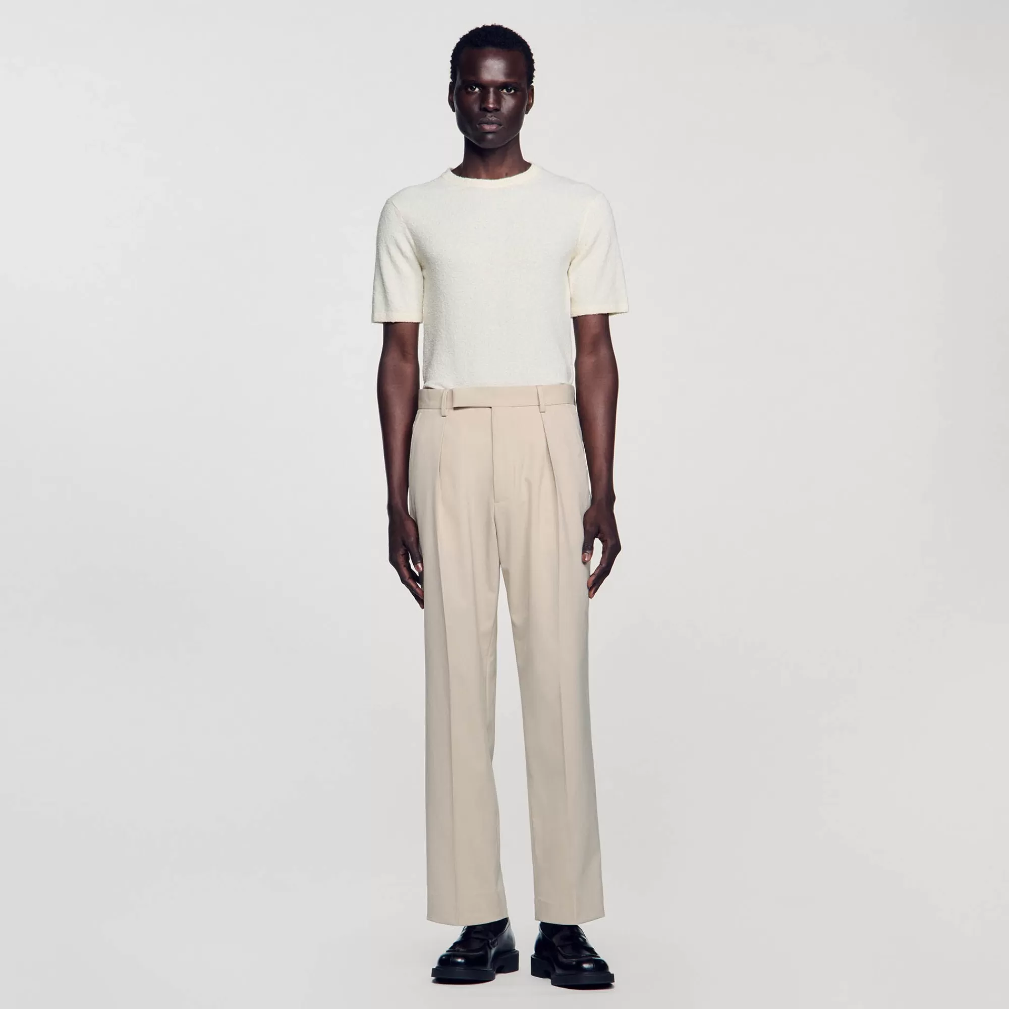 Heren Sandro Wijdvallende Pantalon